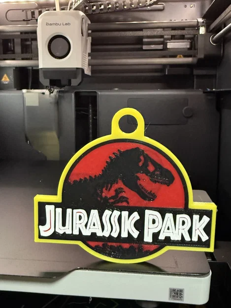 Móc khóa biểu tượng Jurassic Park (Jurassic Park Keychain) - Image 1