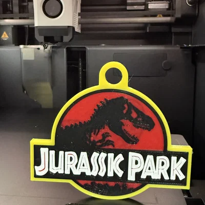 Móc khóa biểu tượng Jurassic Park (Jurassic Park Keychain)