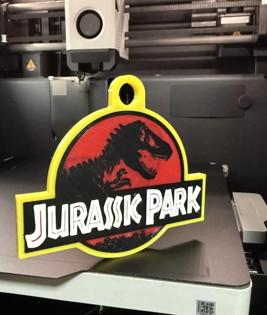Móc khóa biểu tượng Jurassic Park (Jurassic Park Keychain) - Image 3