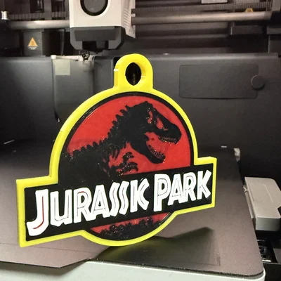 Móc khóa biểu tượng Jurassic Park (Jurassic Park Keychain)