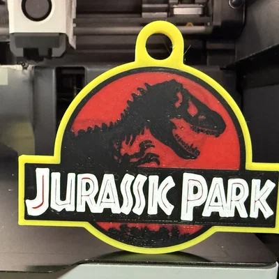 Móc khóa biểu tượng Jurassic Park (Jurassic Park Keychain)