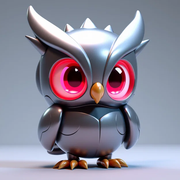 Mô hình chú cú mèo nhỏ đáng yêu (Cute Owl) dành cho in 3D - Image 1