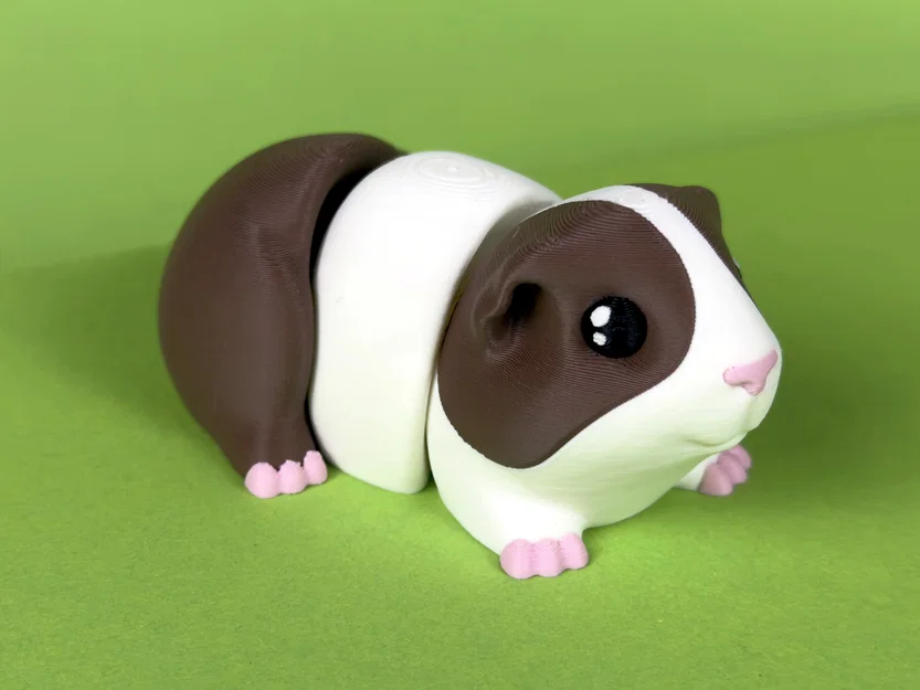 Chuột lang (Guinea Pig) Articulated – Mẫu print-in-place siêu dễ thương - Image 1