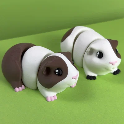 Chuột lang (Guinea Pig) Articulated – Mẫu print-in-place siêu dễ thương