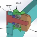 Giá đỡ cuộn filament gắn khung Prusa (Prusa Frame Mount Spool Holder) - Thumbnail 2