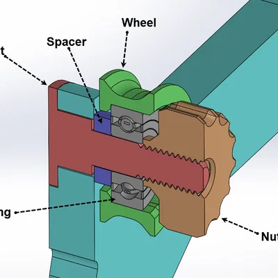 Giá đỡ cuộn filament gắn khung Prusa (Prusa Frame Mount Spool Holder)