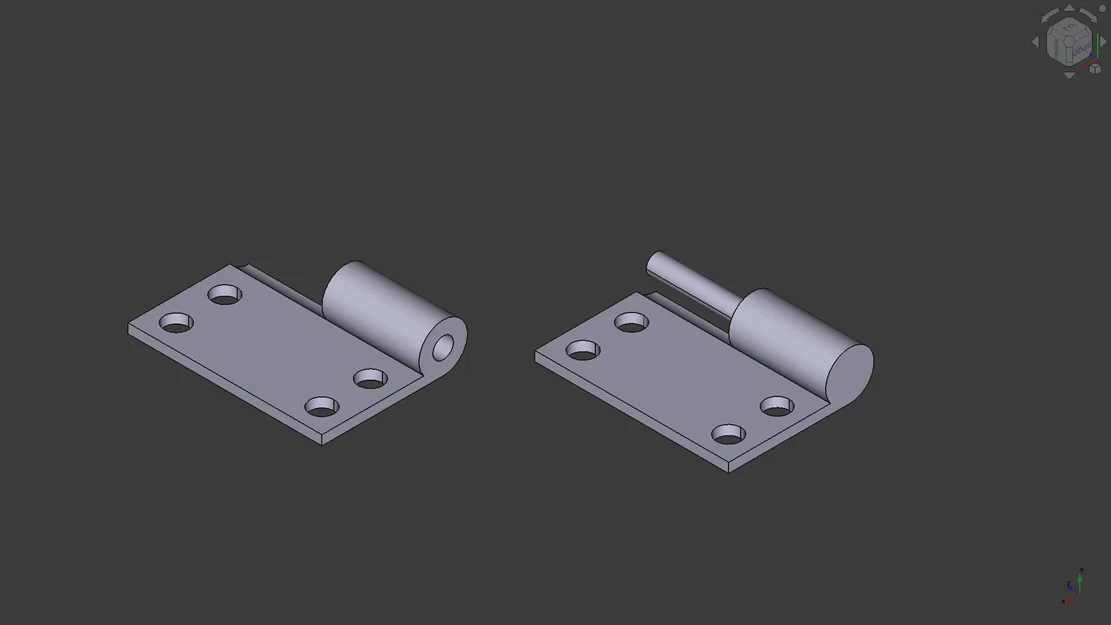 Mẫu thiết kế bản lề cửa Hinge v2 in 3D tiện dụng cho mọi dự án - Image 1