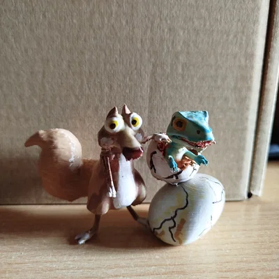 Mô hình 3D chú sóc Scrat và khủng long trong Ice Age