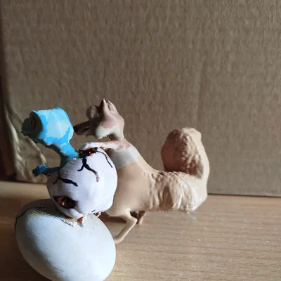 Mô hình 3D chú sóc Scrat và khủng long trong Ice Age