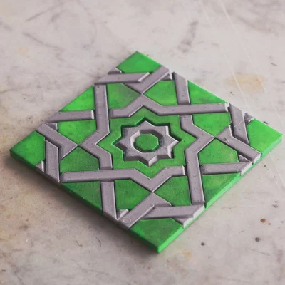 Lót ly Arabesque (Girih) 2