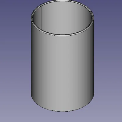 Chụp đèn hình trụ tinh tế cho đui đèn E14 (3D Printable)