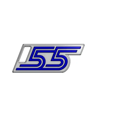 Móc khóa số 55 F1 Carlos Sainz in 3D cực chất