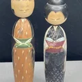 Mô hình búp bê gỗ phong cách Nhật Bản Kokeshi (Vintage Style) - Thumbnail 2