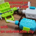 Filament cleaner (Bộ làm sạch filament) gắn PTFE/giá bắt vít, clip siêu bền - Thumbnail 1