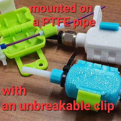 Filament cleaner (Bộ làm sạch filament) gắn PTFE/giá bắt vít, clip siêu bền