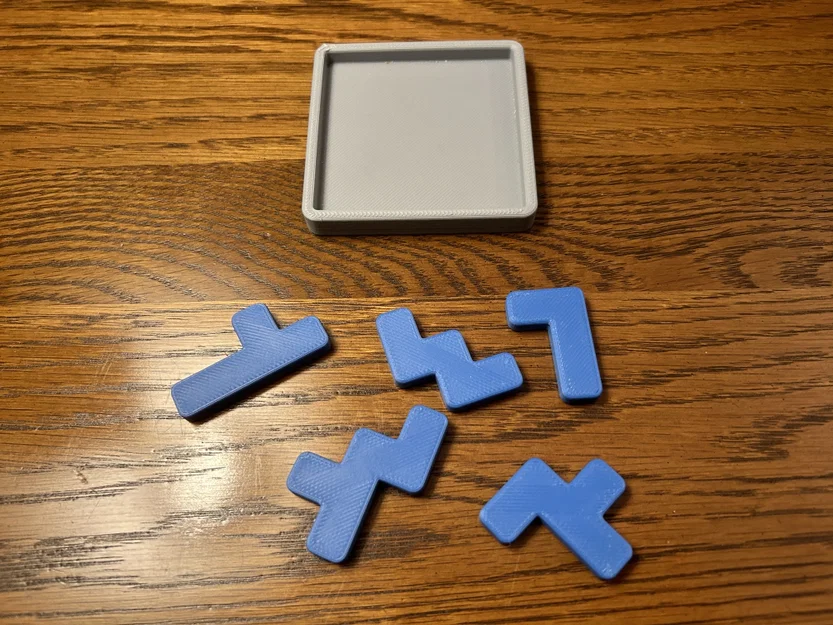 Puzzle hình vuông 5 mảnh (5 Piece Square Puzzle) - Image 1