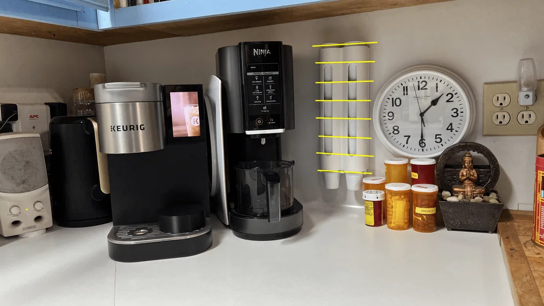 Khay/Ống giữ K-cup 16 viên (remix) – k-cup-tubes-extended.stl - Image 1
