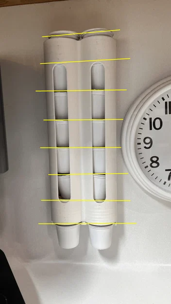 Khay/Ống giữ K-cup 16 viên (remix) – k-cup-tubes-extended.stl - Image 2