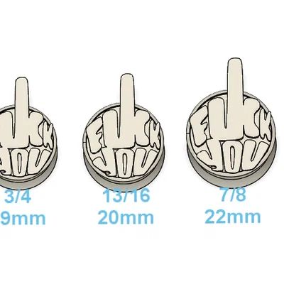 Bộ sưu tập khuyên tai Plug cá tính 8 kích thước (14mm - 25mm)