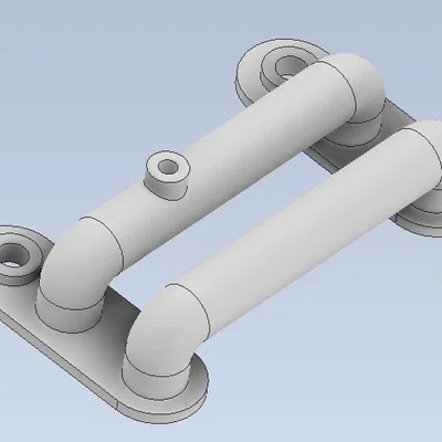 Mô hình phụ kiện ống nối Greeblie D-pipe 1 cho dự án kitbashing