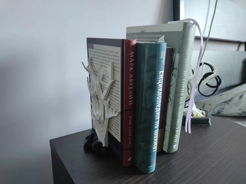 Kệ Chặn Sách Cây Tối Giản (Minimalistic Trees Book Holder) - Image 4