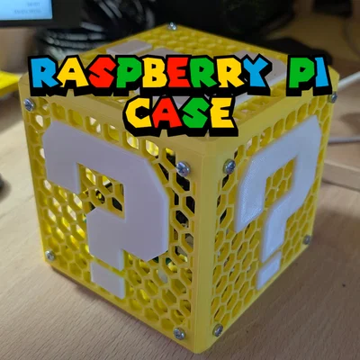 Vỏ Raspberry Pi 4/5 dạng khối dấu chấm hỏi (Question mark block)