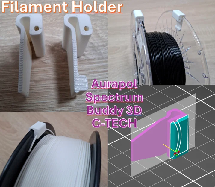 Giá đỡ filament cho Aurapol, Spectrum, Buddy3D, C-TECH - Image 1