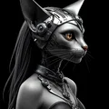 Catwoman cyberpunk Hueforge 3 màu (wall art 2D) - Thumbnail 1