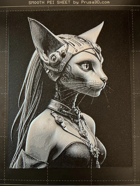Catwoman cyberpunk Hueforge 3 màu (wall art 2D) - Image 2