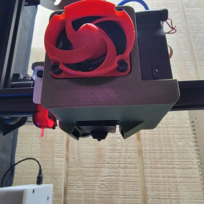 Ốp quạt 5015 cho Ender 3/3 Pro/CR-10/CR-10s kèm 3D Touch