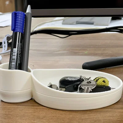 Khay Đựng Chìa Khóa Và Bút Đa Năng (Modern Key Tray) Thiết Kế 3D