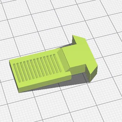Chốt gài cửa sổ lùa nhôm Lengüeta EDM - File in 3D