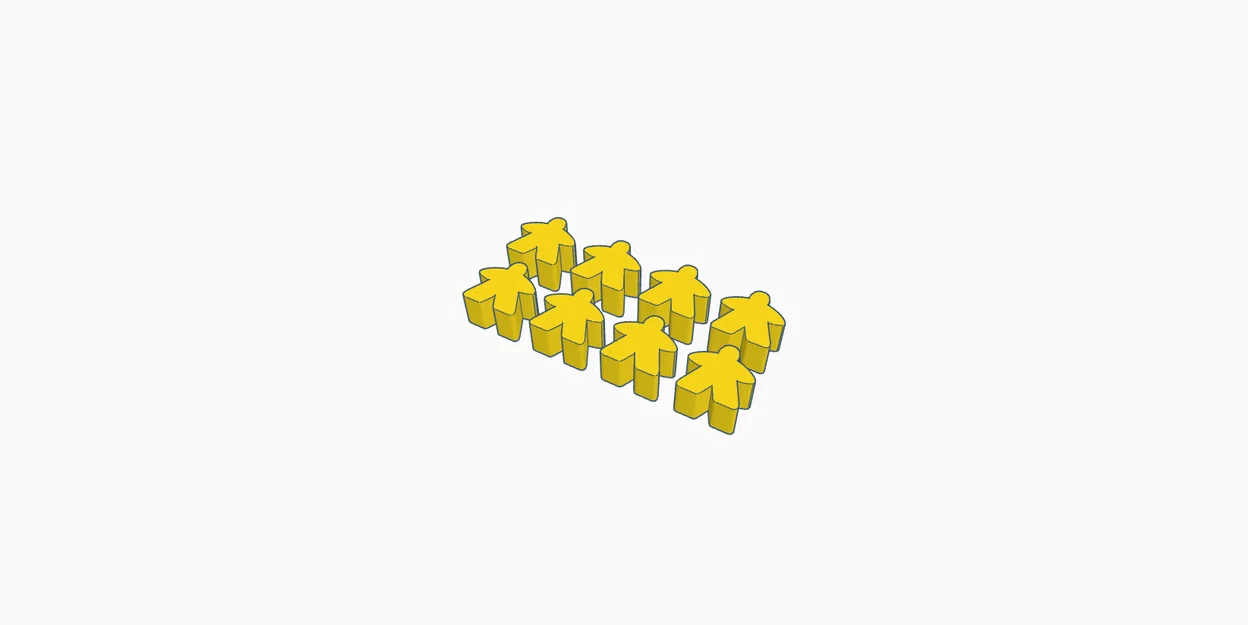 Mô hình Meeple cho board game Carcassonne in 3D cực dễ - Image 2