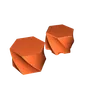 Hexagon Twist Box: Hộp đựng đồ lục giác xoắn in 3D Vase Mode
