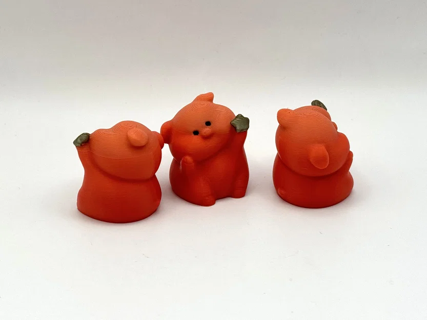 Lucky Pig Companion – Mô hình heo may mắn dễ thương để in 3D - Image 2