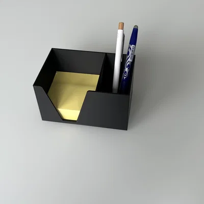 Hộp organizer để bàn có ngăn đựng giấy note (sticky notes)