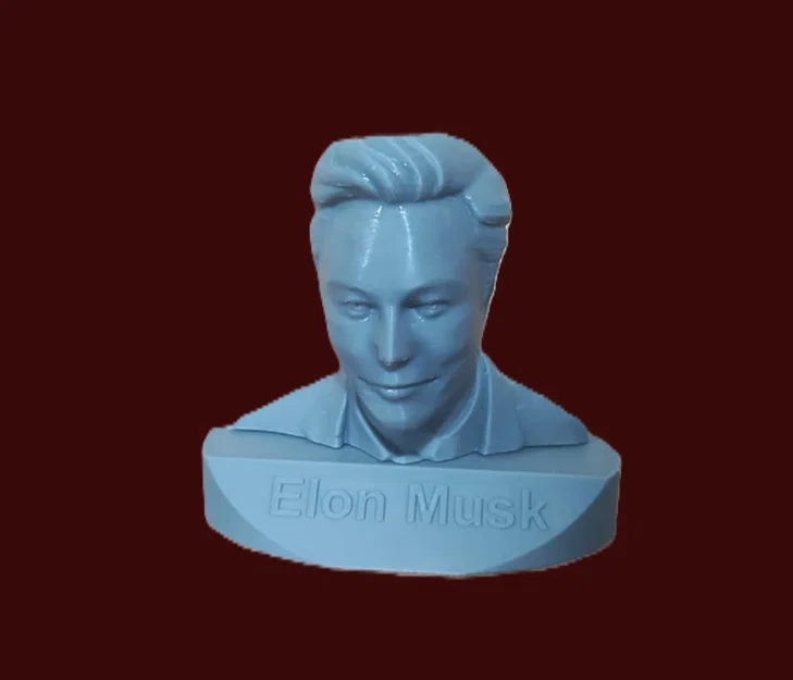 Mô hình in 3D tượng bán thân Elon Musk trang trí đẹp mắt - Image 1