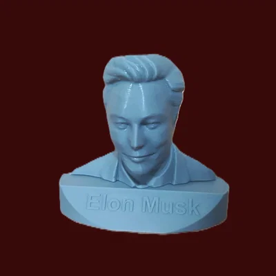Mô hình in 3D tượng bán thân Elon Musk trang trí đẹp mắt
