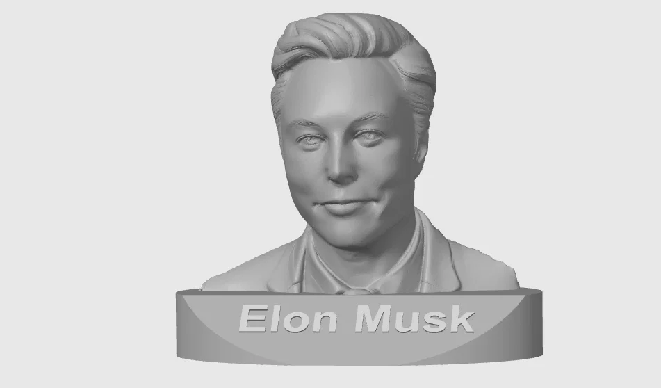 Mô hình in 3D tượng bán thân Elon Musk trang trí đẹp mắt - Image 2