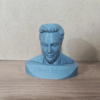 Mô hình in 3D tượng bán thân Elon Musk trang trí đẹp mắt