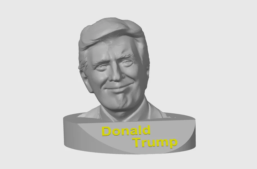 Tượng Bán Thân Donald Trump (Bust Donald Trump) - File In 3D - Image 3