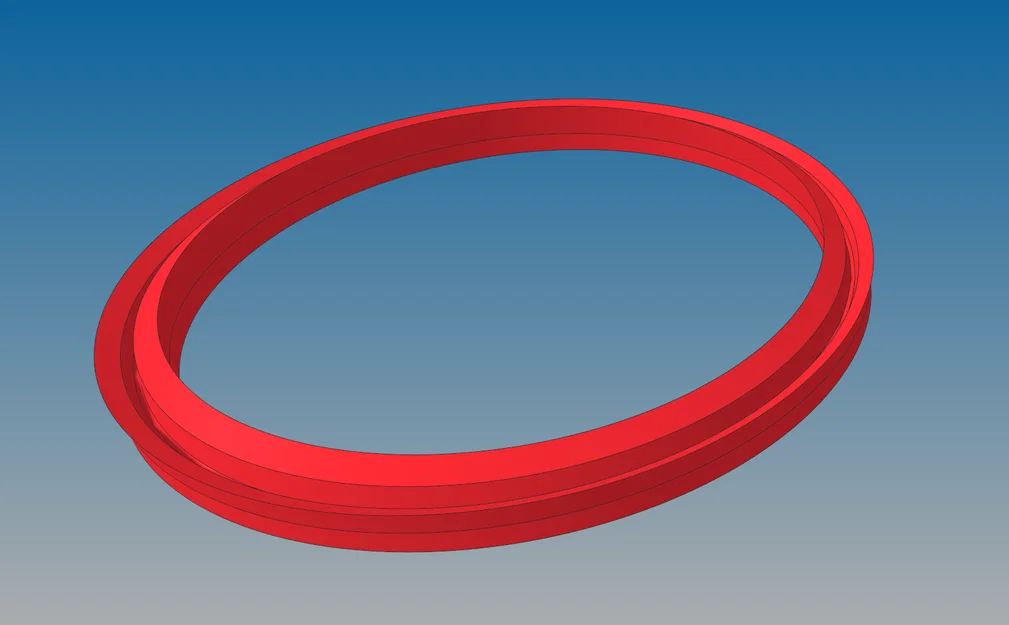 Phớt TPU piston thủy lực Jewelry Gold, I.D. 138mm O.D. 158mm - Image 1