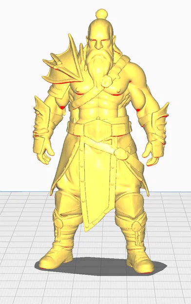 Mô hình chiến binh trung cổ 3D Human Warrior sắc nét - Image 1