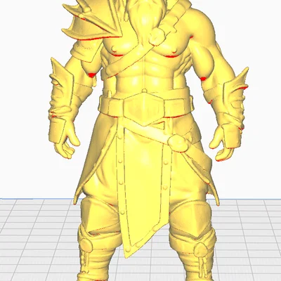 Mô hình chiến binh trung cổ 3D Human Warrior sắc nét