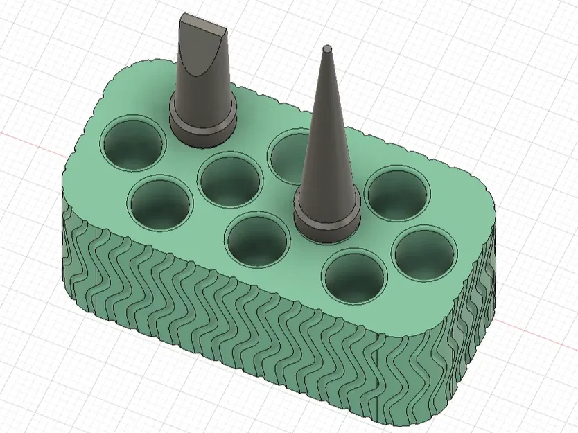 Khay đựng mũi hàn Weller 1010 - Thiết kế 3D ngăn nắp chuyên nghiệp - Image 2
