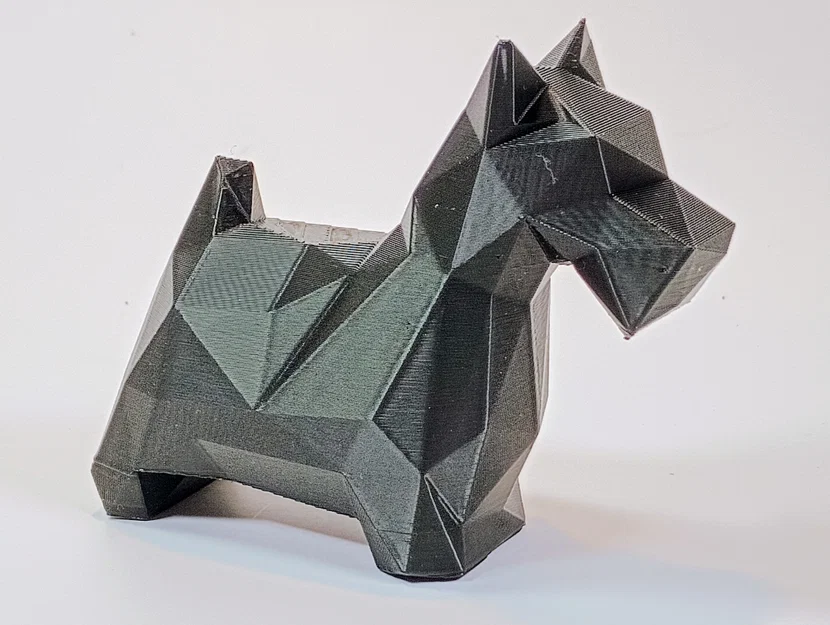 Mô hình chú chó Scottish Terrier Low Poly in 3D độc đáo - Image 1