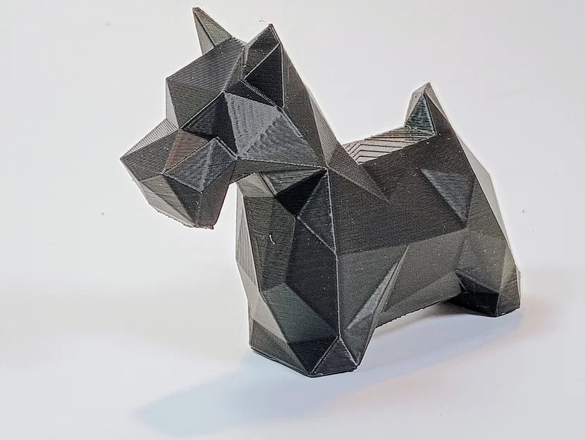 Mô hình chú chó Scottish Terrier Low Poly in 3D độc đáo - Image 2