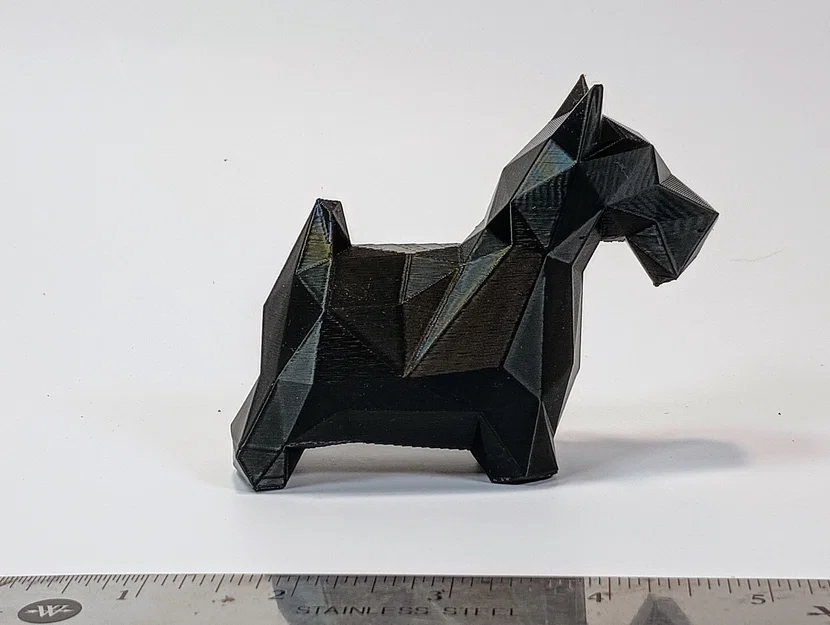 Mô hình chú chó Scottish Terrier Low Poly in 3D độc đáo - Image 4