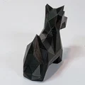 Mô hình chú chó Scottish Terrier Low Poly in 3D độc đáo - Thumbnail 5