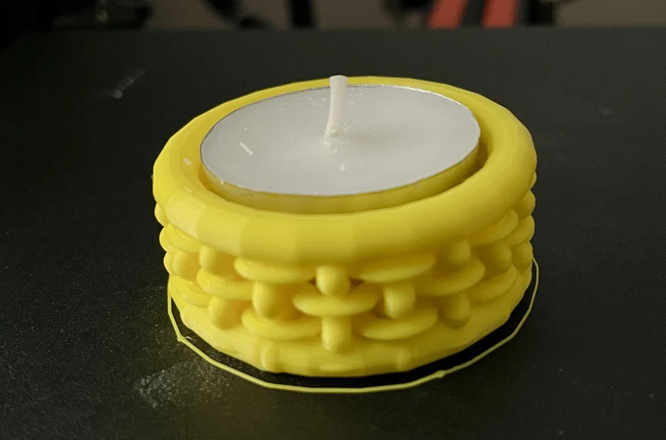 Mẫu đế nến Tea Light đan lát đẹp mắt cho không gian ấm cúng - Image 2